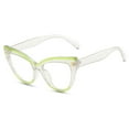 thumbnail image 1 of Women Cat Eye Anti-blue Light Reading Glasses 6.00 Classic Two-tone Trendy Readers +6.00, 1 of 7