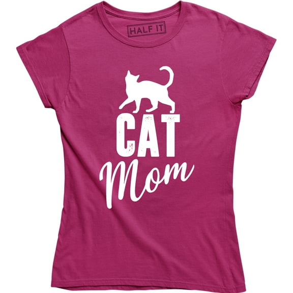 Women Cat Mom Hilarious Crazy Cat Lady Kittens Animal Pet Lover Humor T-Shirt