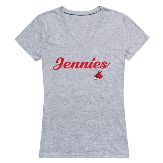 Women Central Missouri Mules Script T-Shirt, Heather Grey - 2XL