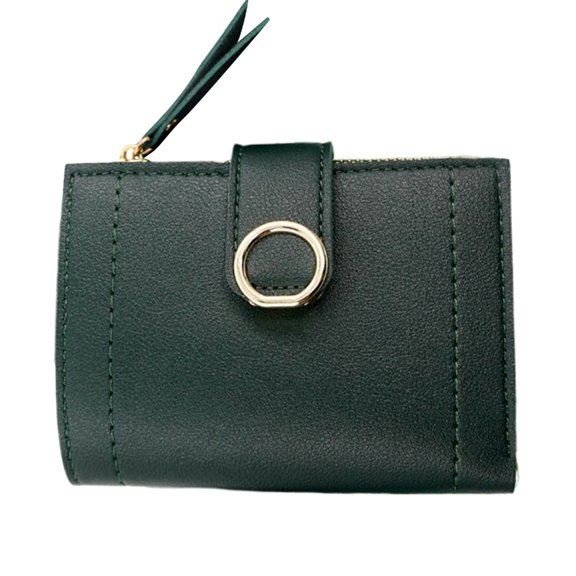 Women Change Purse Small Wallet Short Purse PU Coin Purse with Card Slot