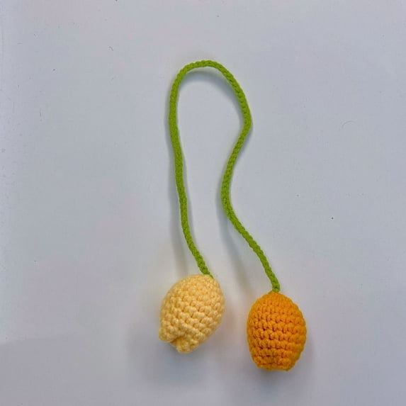Women Charms Strawberry Pagination Mark Pink Red Yellow Wool Strawberry Keychain Knitted Strawberry Pendant Flower Leaf Pendant Knitted Bookmark 28