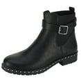 thumbnail image 1 of Women Chelsea Boots Buckle Strap Ankle Boots Platform Slip on Booties Elastic Side Shoes, 1 of 8
