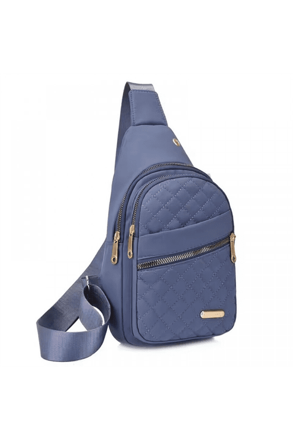 Women Chest Pack Outdoor Travel Sport Shoulder Bag Crossbody Bags Sling Backpack-Blue