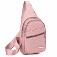 thumbnail image 1 of Women Chest Pack Outdoor Travel Sport Shoulder Bag Crossbody Bags Sling Backpack-Pink, 1 of 9