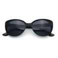 thumbnail image 1 of Women Chic Mod Oversized Cat Eye Designer Fashion Sunglasses All Black, 1 of 7
