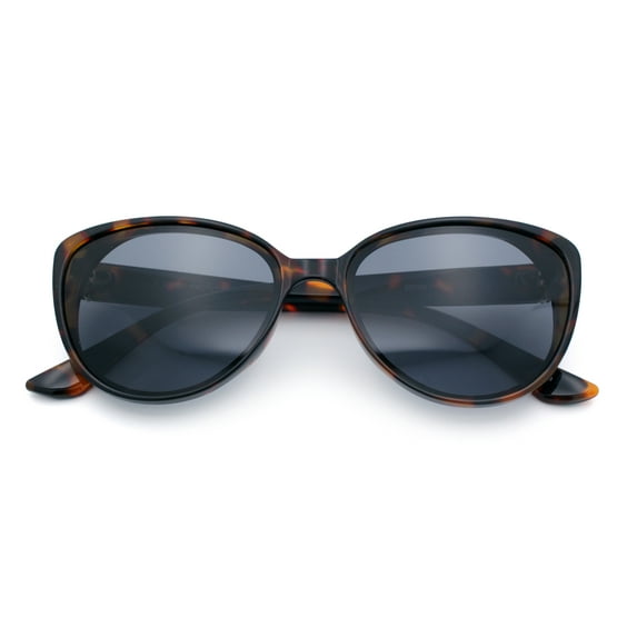 Women Chic Mod Oversized Cat Eye Designer Fashion Sunglasses Tortoise - Black