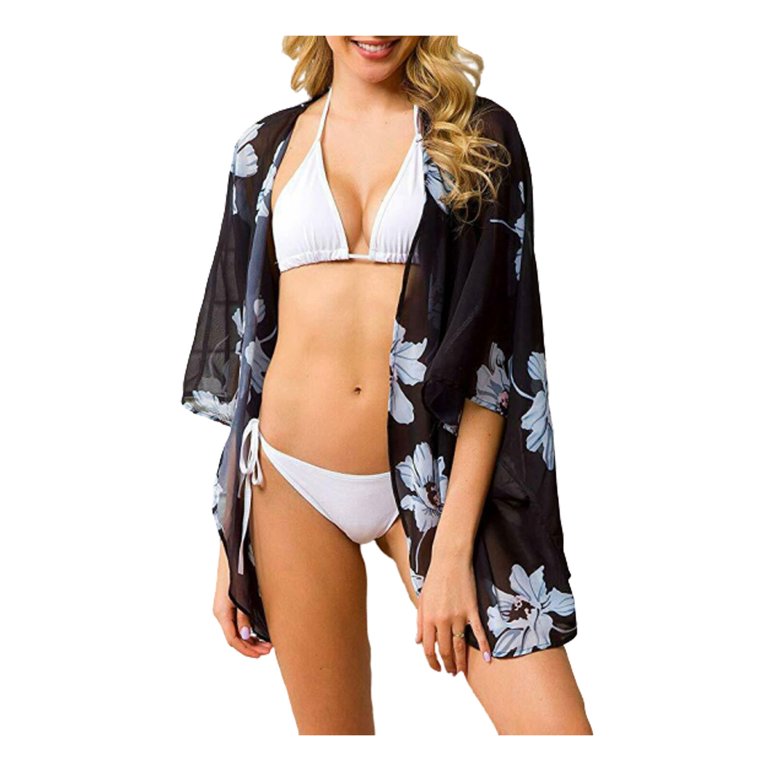 Women Chiffon Beach Bathing Suit Cardigan Bikini Swimwear Cover Up