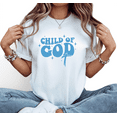 thumbnail image 1 of Women Child of God Black Vibrant Graphic Timeless Versatile Tee T Shirt Top Short Sleeve Round Neck White S-5XL, 1 of 4