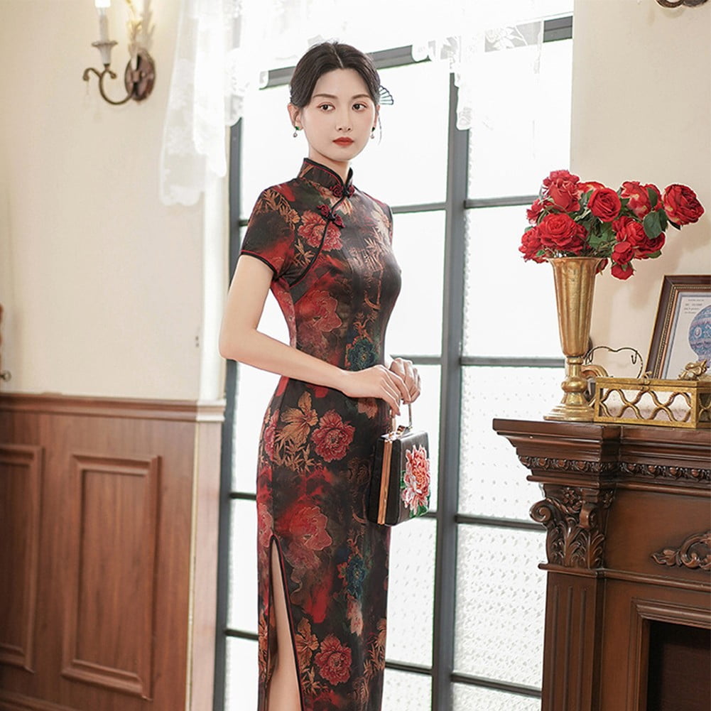 Cheongsam | Heavily Beaded Purple Chinese Evening Dress HK | Designer  Bridal Room