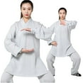 thumbnail image 1 of Women Chinese Traditional Cotton Linen Clothing Wudang Tai Chi Practice Martial Art Uniform Taoist Kung Fu, 1 of 4