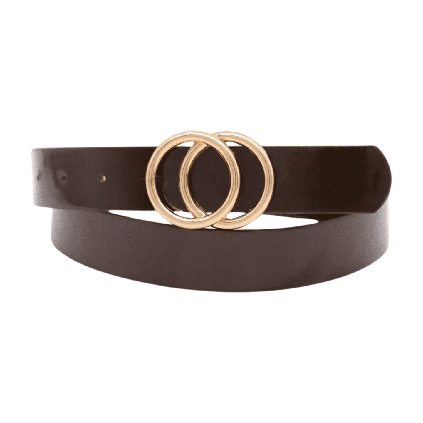 m.design Metallic Gold Ring Belt (gold hardware) X-long Belt, Ring Belt, Gold Rings Belt, Gold, Silver  main image 2