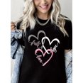 thumbnail image 1 of Women Christian T-Shirt Faith Hope Love Graphic Shirt Casual Crew Neck Top, 1 of 6