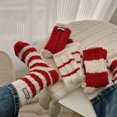 thumbnail image 1 of Women Christmas Crew Socks 6‑Pairs Set, Cable Knit Warm Winter Festive Socks with Storage Bag, Assorted Xmas Patterns, 1 of 7