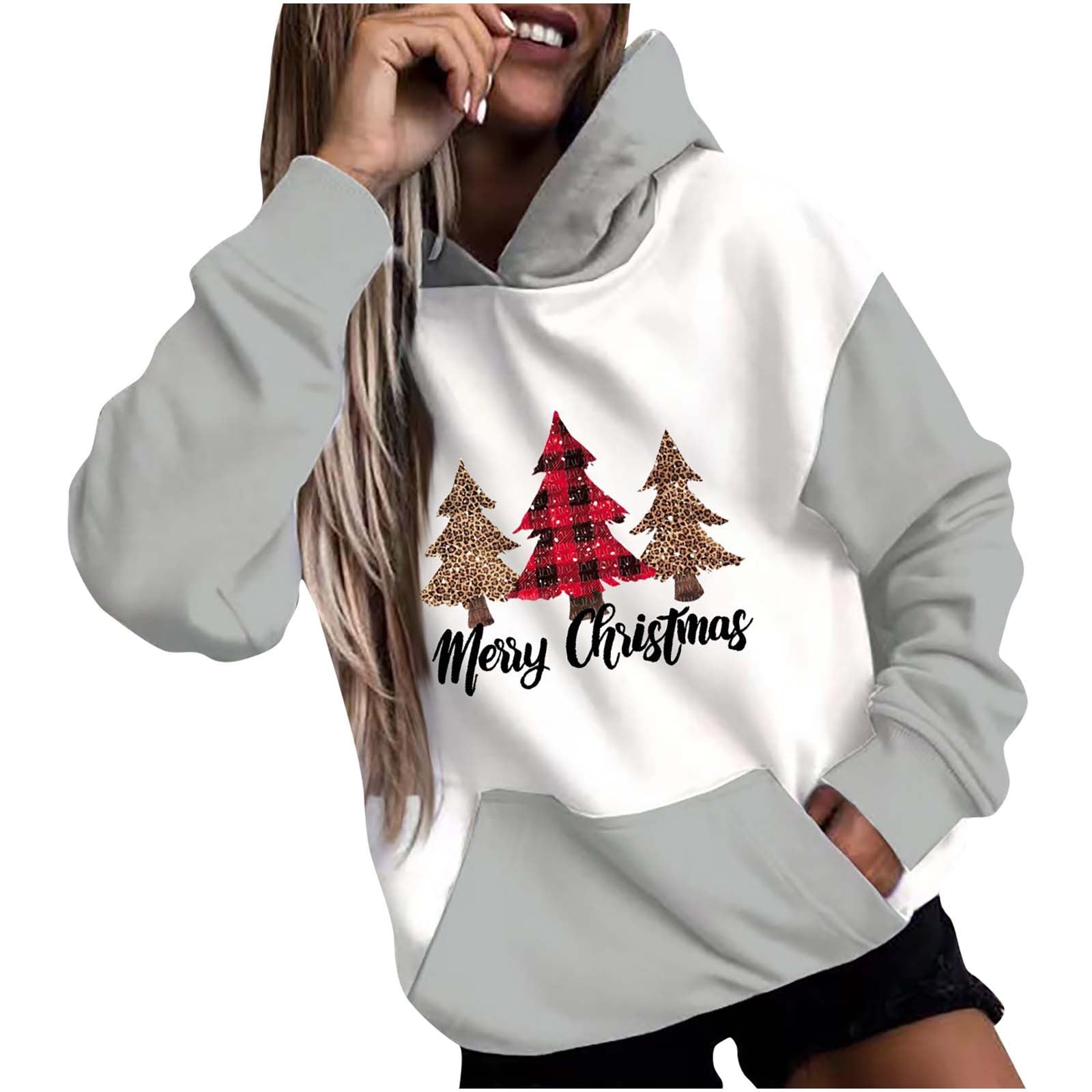 Christmas hoodie clearance womens