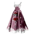 thumbnail image 1 of Women Christmas Outfit Elegant Women Sleeveless Long Evening Gown for Christmas Party Prom Night and Black 2XL, 1 of 3