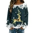 thumbnail image 1 of Women Christmas Outfit Ladies' Atmosphere Headless Hoodie Cozy Soft Casual Wear for Everyday Comfort and Style Multicolor XL, 1 of 5