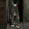 thumbnail image 1 of Women Christmas Overalls Cute Xmas Print Wide Leg Overalls Casual Fall Winter Outfits Christmas Baggy Jumpsuits Jumpers with Pockets, 1 of 5