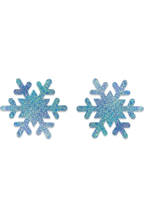 WINDLAND Women Christmas Pasties Nipple Cover Glitter Cartoon Santa Elk Snowflake Disposable Breast Stickers Self-Adhesive Holiday Invisible Bra Lingerie