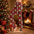thumbnail image 1 of Women Christmas Print Lounge Pants Drawstring Soft Sleepwear Holiday Pajama Bottoms Comfy Homewear Trousers for Family Gatherings, 1 of 6