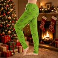 thumbnail image 1 of Women Christmas Print Lounge Pants Drawstring Soft Sleepwear Holiday Pajama Bottoms Comfy Homewear Trousers for Family Gatherings, 1 of 6