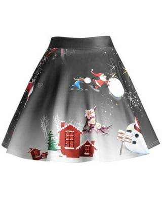 Christmas skirt womens clearance center