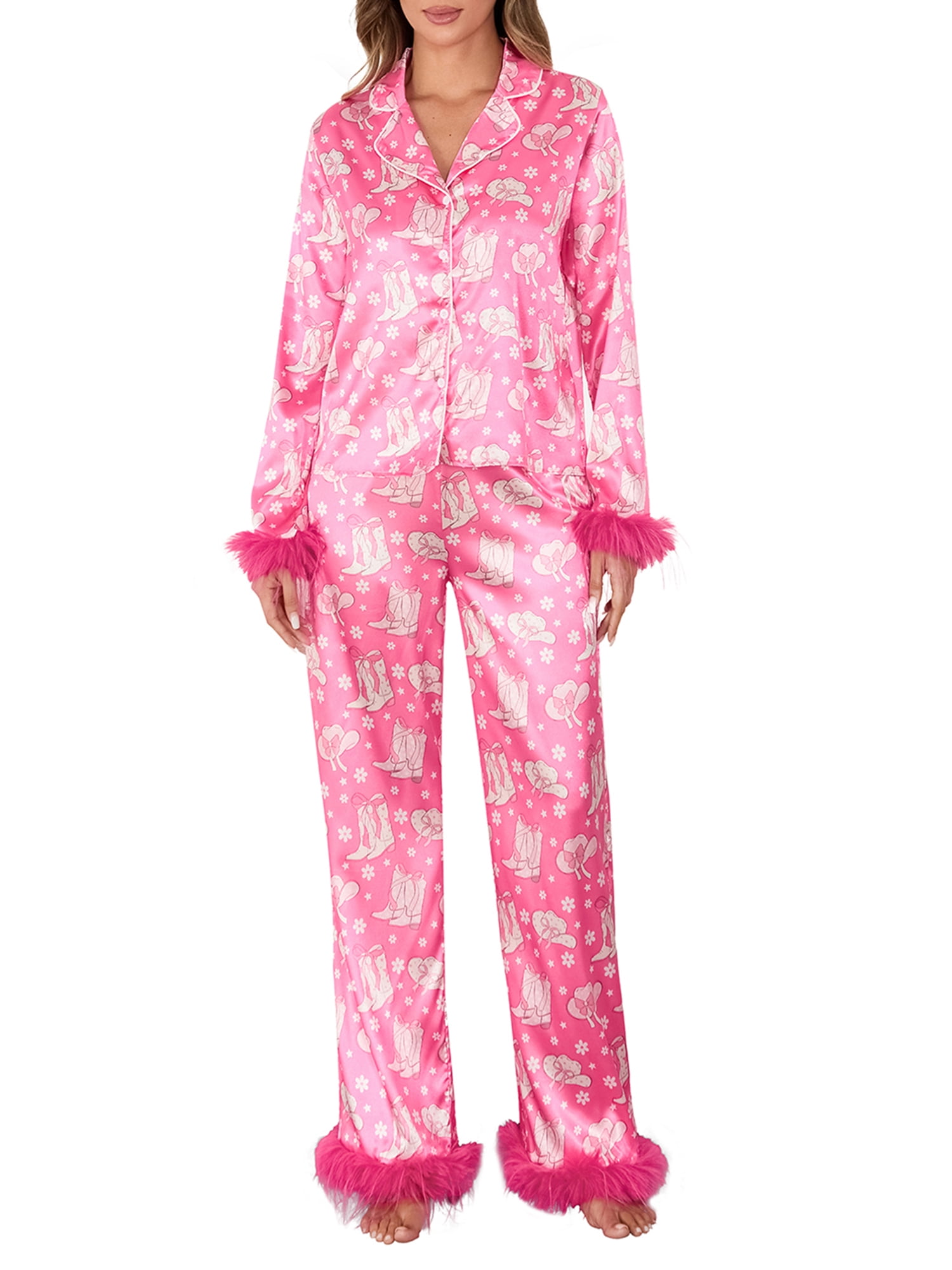 Santa Pastel Girl 2-pc PJ Pajamas