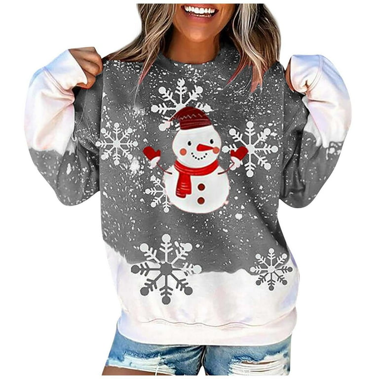 Women's snowflake sweatshirt shop
