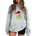 thumbnail image 1 of Women Christmas Sweat Shirt Xmas Long Sleeve Shirts Crewneck Pullover Light Gray XL, 1 of 4