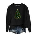 thumbnail image 1 of Women Christmas Sweater - Trendy Sweaters, Women's Xmas Sweaters Christmas Tree Print Sweater Round Neck Long Sleeve Pullover Sweater Tops, 1 of 4