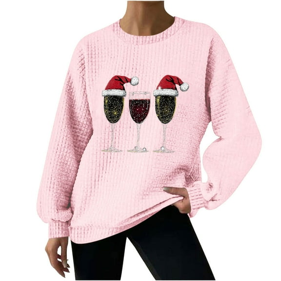 Women Christmas Tree Printed Tshirts Sweatshirt Graphic Pullover Sweaters 2025 Zip Up Sweatshirt Hoodless Long Sleeve Tops Trendy