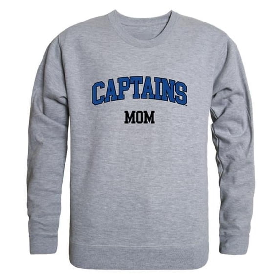 Women Christopher Newport Captains Mom Crewneck Fleece, Heather Grey - Small