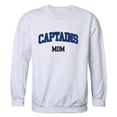 thumbnail image 1 of Women Christopher Newport Captains Mom Crewneck Fleece, White - Medium, 1 of 1