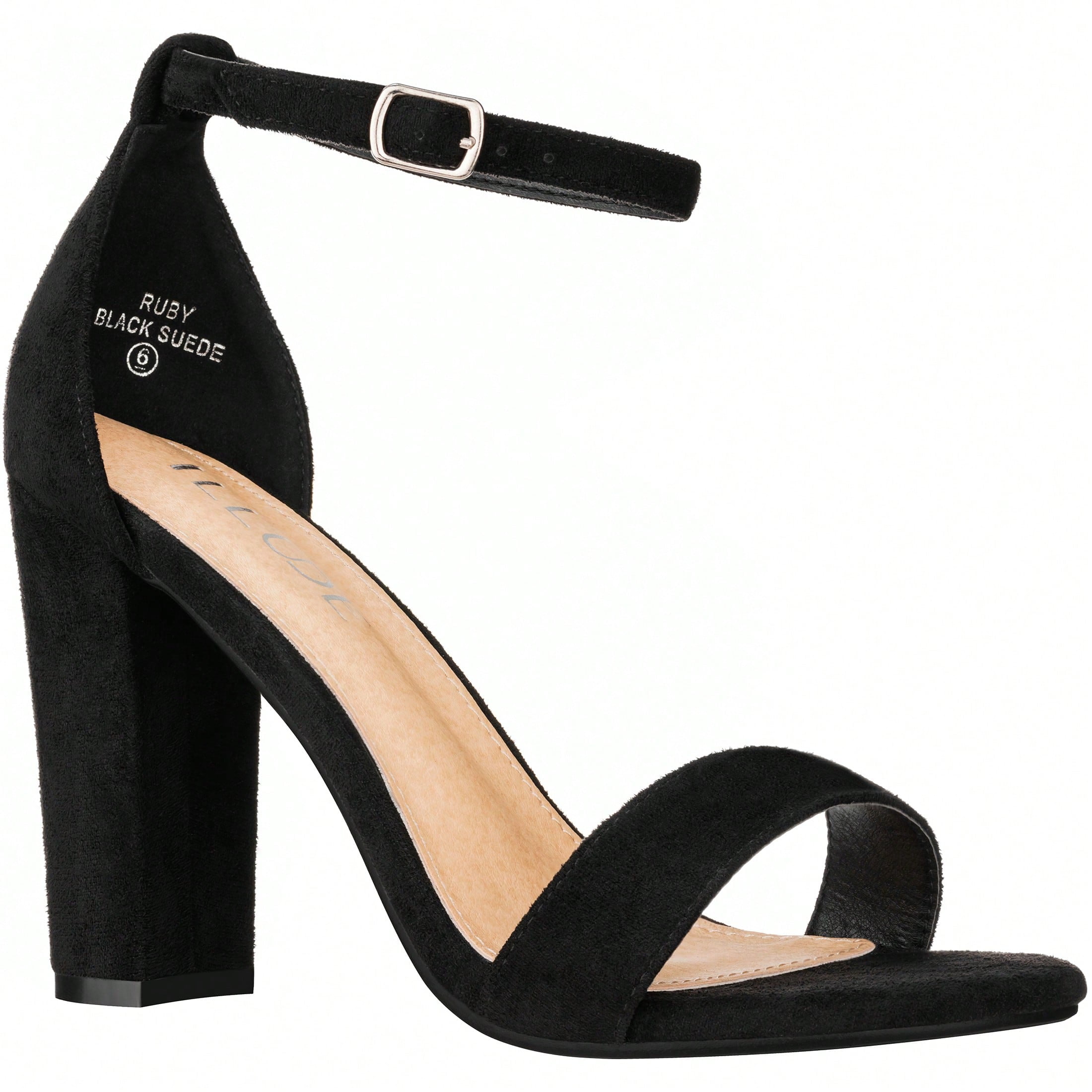 Chunky One Strap High Heel Sandals