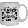 thumbnail image 1 of Women Civil Engineers Coffee Mug, Cold Brew Coffee Mug 11 oz, 1 of 3