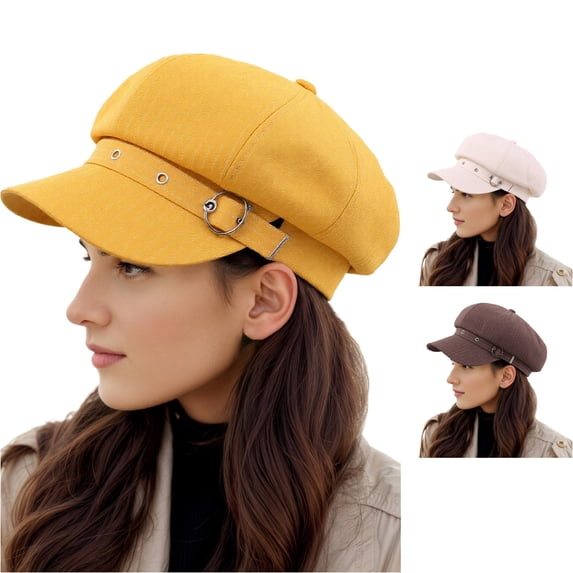 Women Classic Beret Newsboy Hats Casual French Cabbie Cap Autumn Winter Spring Lightweight Stylish Adjustable Painter Visor Sailor Fiddler Pageboy