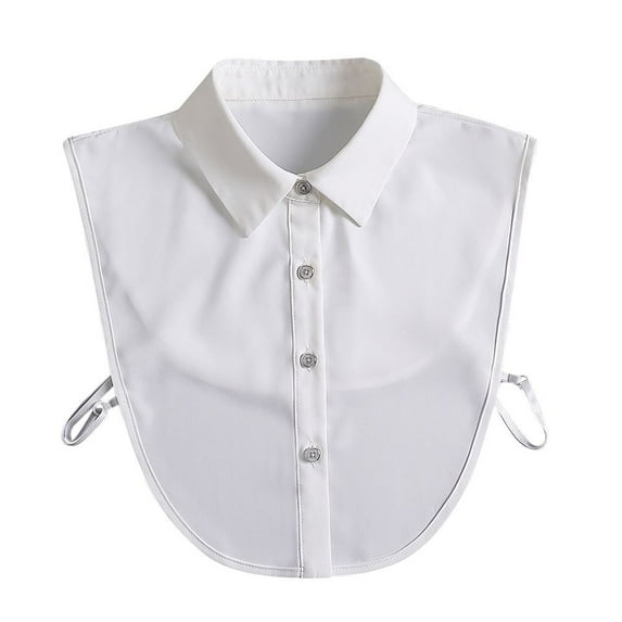 Women Classic Chiffon Shirt Fake Collar Blouse False Collar Lapel Clothes Accessories 5