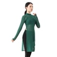 thumbnail image 1 of Women Classic Dance Body Rhyme Dance Training Service Mesh Dress Long Sleeve Yoga Dress, 1 of 7