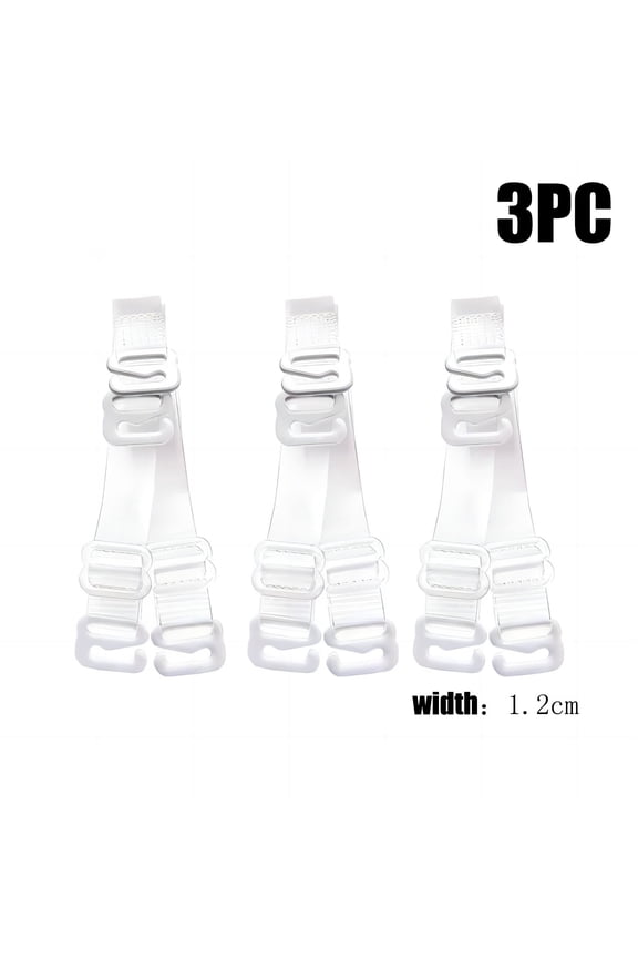 Women Clear Bra Straps 3 Pairs NonSlip Adjustable Bra Straps For Strapless Bra Pasties for Women with Lift Bra Straps Extension Sticky Push up Bra Bra Strap Elastic Hair Tie Bra Strap Clips Strapless