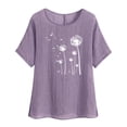 thumbnail image 1 of Women Clothes Womens Shirts Womens Fashion Tops Trendy Fitted Crewneck Short Sleeve Shirt Women Women Summer Fashion 2025, 1 of 6