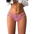 thumbnail image 1 of Women Clearance Cqxid525 Seamless Women Underwear Lace Underwear for Women Breathable Bikini Lightweight Soft Hipster Panties Ladies Panties Pink, 1 of 3