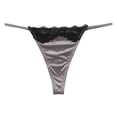 thumbnail image 1 of Women Clothing Cqxid525 Seamless Women Underwear Women's and Low Rise T Back Yoga and Sport Panties In Ice Silk Fabric Stretch Panties Purple, 1 of 2