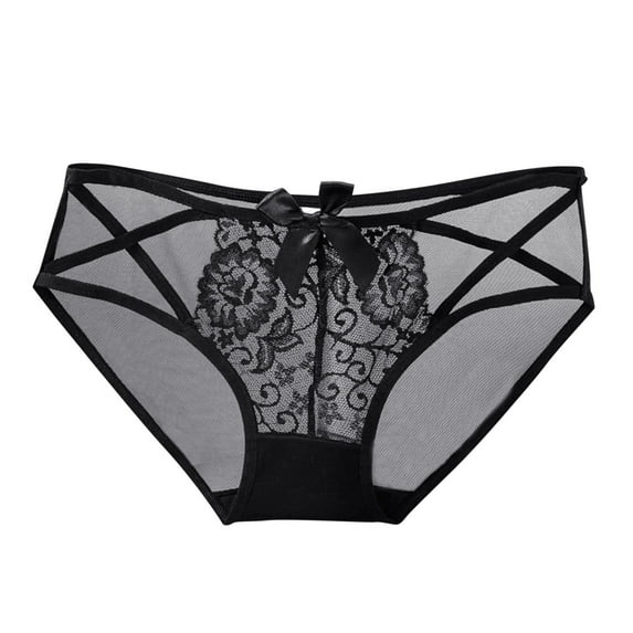 Women Cqxid525 Women's Thongs Womens Underwear Black Lace Panties High Waisted Plus Size Ladies Brief for Women Stretch Panties Clear