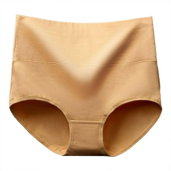 Women Clearance Cqxid525 Womens Underwear Cotton Hipster Panties High Waist Ladies Shapewear Ladies Belly Butt Lifting Panties Full Coverage Briefs Multi-color