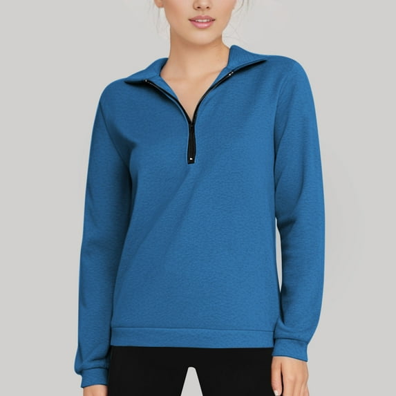 Women Clothing Graphic Sweatshirts for Women Women Long Sleeve Oversized Half Zip Pullover Sweatshirt Hoodie Sweater Trendy Fall Sweatshirt Blouse Clothes