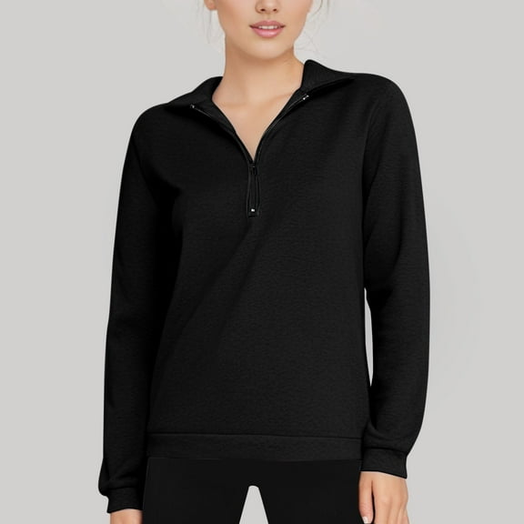 Women Clothing Graphic Sweatshirts for Women Women Long Sleeve Oversized Half Zip Pullover Sweatshirt Hoodie Sweater Trendy Fall Sweatshirt Blouse Clothes