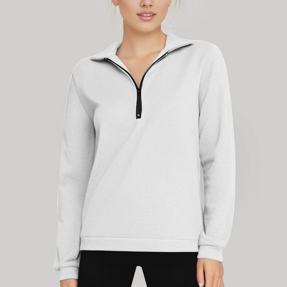 Women Clothing Graphic Sweatshirts for Women Women Long Sleeve Oversized Half Zip Pullover Sweatshirt Hoodie Sweater Trendy Fall Sweatshirt Blouse Clothes