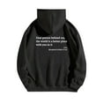 thumbnail image 1 of Women Clearance Hoodie Women Women's Solid Color Long Sleeved Letter Printed Hooded Sweater, 1 of 6