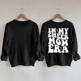 thumbnail image 1 of Women Clearance Oversized Crewneck Sweatshirt Women Women's Fashion Fun IN MY CHEER MOM Letter Print Round Neck Sweater, 1 of 3