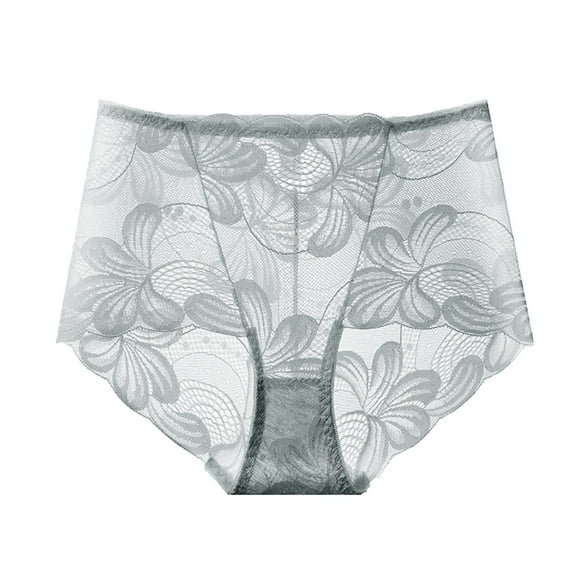 Women Clearance Sale Clothing Underwear Panties Underwear Briefs Panties Plus Size Female Underwear Womans Panties Mid Rise Underwear(Gray)