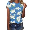 thumbnail image 1 of Women Clothing Women's Clothing Plus Womens Shirts Short Sleeve Dressy White Crewneck Tee Women Women Summer Shirts Cotton, 1 of 5